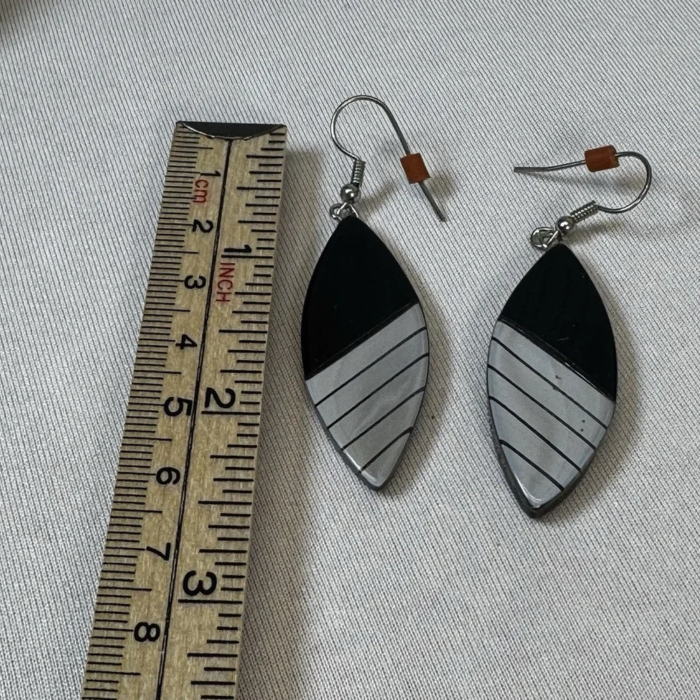 Black‎ Mirror 80's Dangle Earrings